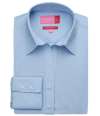 BK151 2214 Brook Taverner Ladies Palena Long Sleeve Poplin Shirt Blue colour image